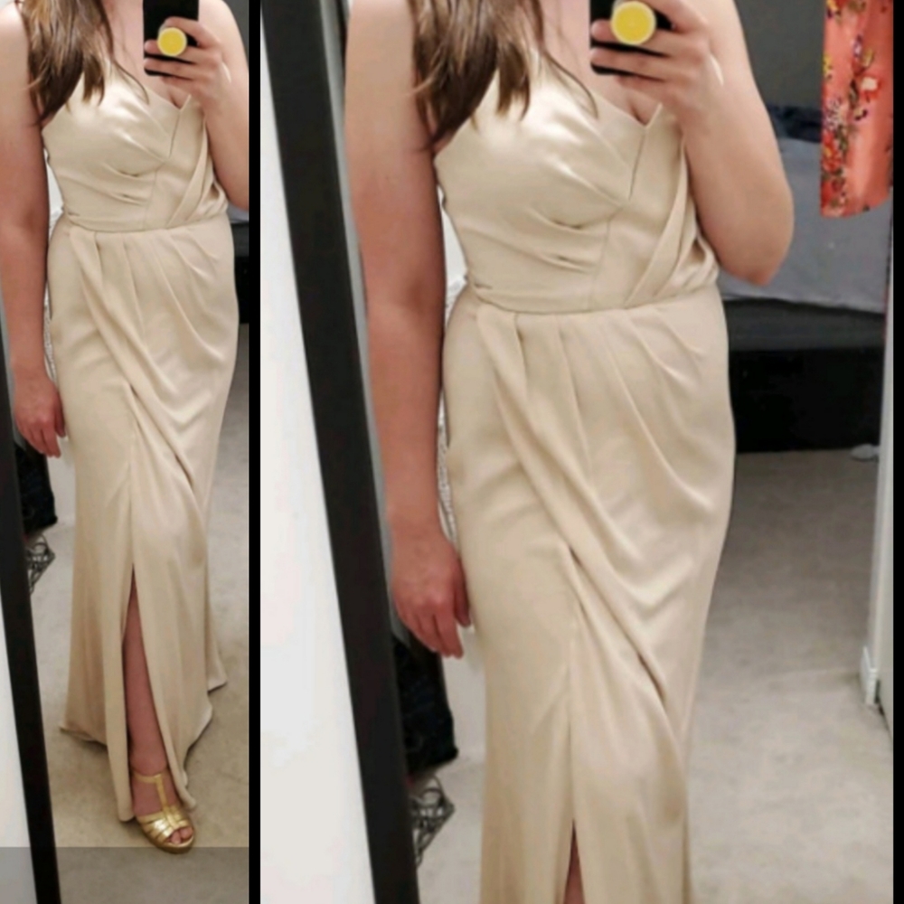 Bridesmaid/ Graduation dress in Champagne